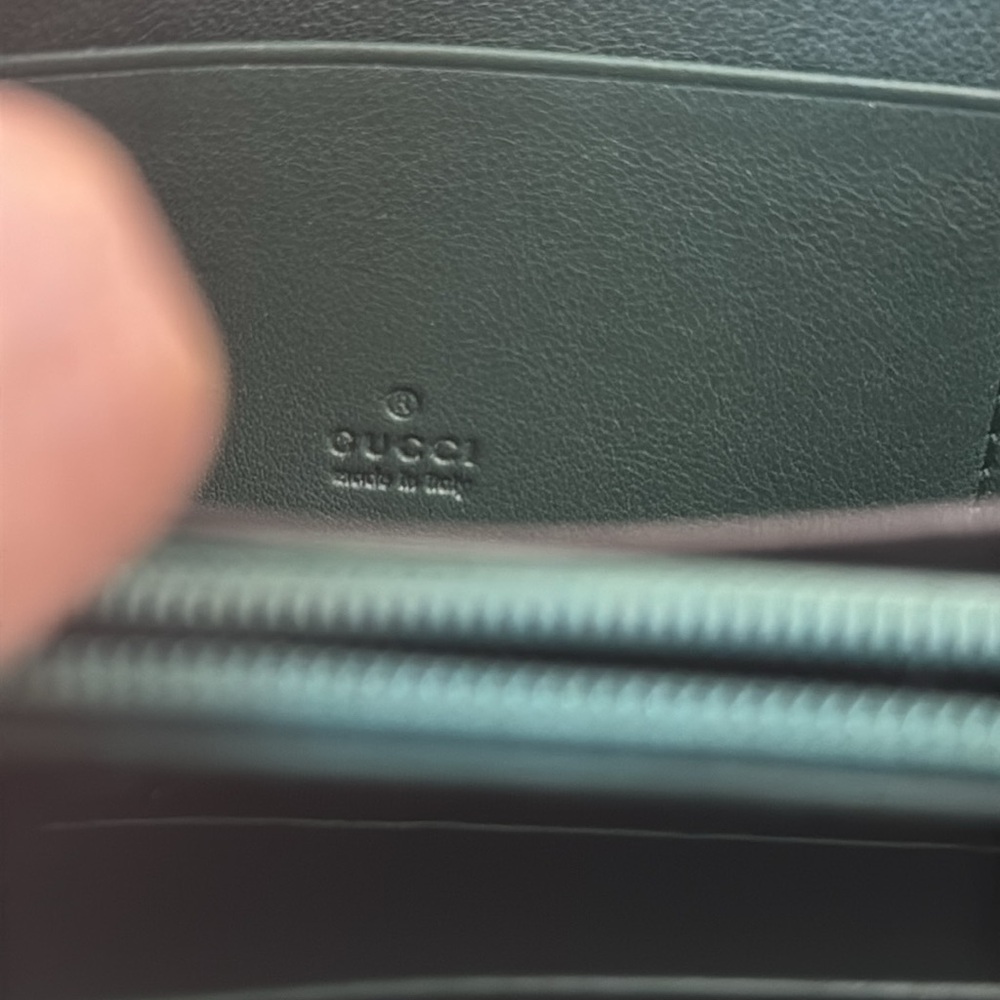 Gucci Guccissima Authentic Green Embossed Leather Wallet - Picture 11 of 11